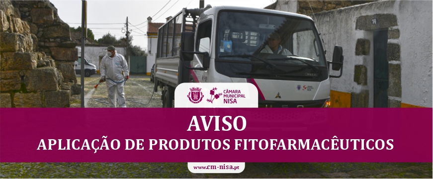 Aviso à População – Aplicação de Produtos Fitofarmacêuticos aviso fito