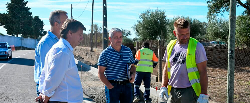 Visita à obra do Arranjo Paisagístico da Entrada do Cemitério de Nisa visita arranjo cemiterio