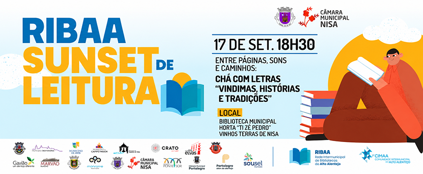 RIBAA Sunset de Leitura chega a Nisa com «Vindimas, Histórias e Tradições» ribaa sunset